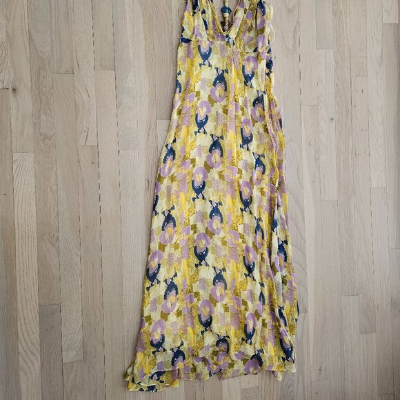 Zara - Printed Beaded Backless Halter Dress - Picture 9 of 9